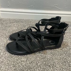 Black Journee Gladiator Sandals
